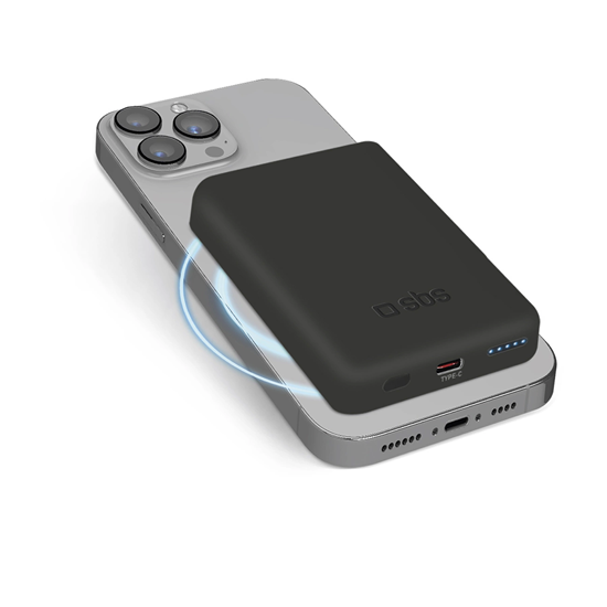 Picture of SBS TEBB5000MAG1CK Wireless Power Bank 5000 mAh US
