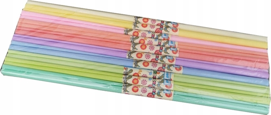 Изображение SCHEMAT Bibua marszczona pastelowa MIX 10szt