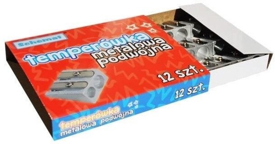 Изображение SCHEMAT Temperówka podwójna metalowa (12szt)