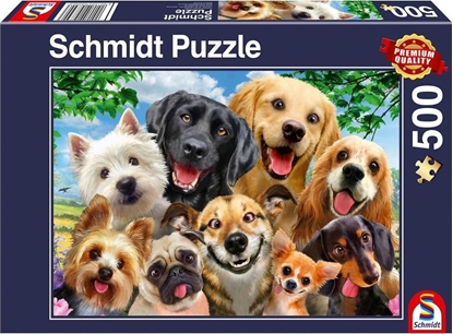 Attēls no Schmidt Spiele Puzzle PQ 500 Psy robi selfie G3