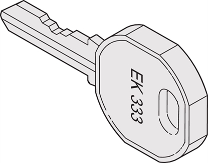 Attēls no Schroff Varistar 19" Swing Frame Spare Part Key 333