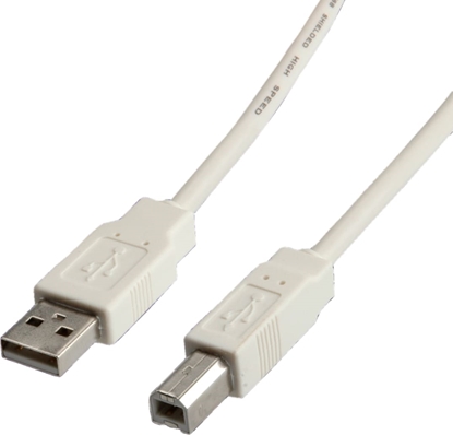 Picture of Secomp USB 2.0 Cable, Type A-B, beige, 3 m