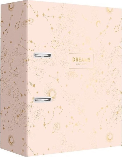 Picture of Segregator Interdruk 2-ringowy A4 75mm róowy (489165)