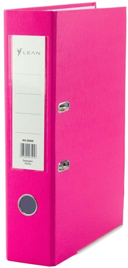 Picture of Segregator Na Dokumenty A4/80mm Okucie Mechanizm Dwigniowy Róowy