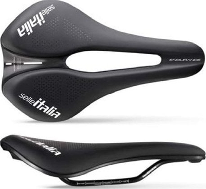 Attēls no Selle Italia Siodo SELLE ITALIA NOVUS EVO BOOST ENDURANCE TM SUPERFLOW L (id match - L3) Manganese Tube 7, soft-tek, czarne (NEW)
