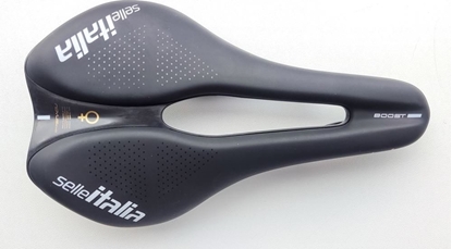 Attēls no Selle Italia Siodo SELLE ITALIA NOVUS EVO BOOST LADY TM SUPERFLOW L (id match - L3) Manganese Tube 7, soft-tek, czarne (NEW)