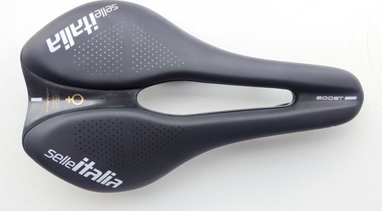 Picture of Selle Italia Siodo SELLE ITALIA NOVUS EVO BOOST LADY TM SUPERFLOW L (id match - L3) Manganese Tube 7, soft-tek, czarne (NEW)