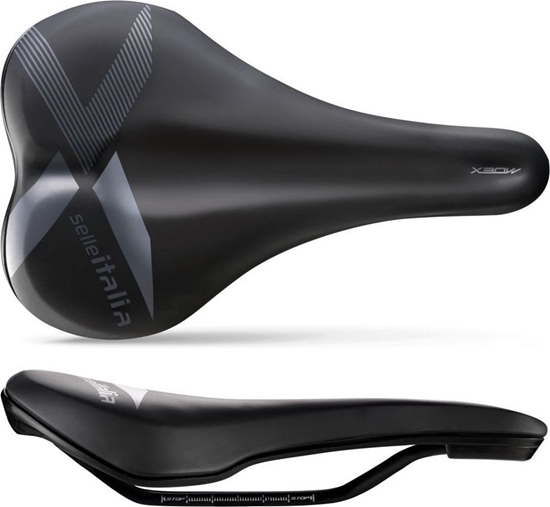 Изображение Selle Italia Siodo SELLE ITALIA X-Bow L1, FeC Alloy Rail 7 mm, Soft-Tek, 320g, Czarne (NEW)