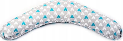 Изображение Sensillo Poduszka - Rogal ciowy XL- Serca turkusowe