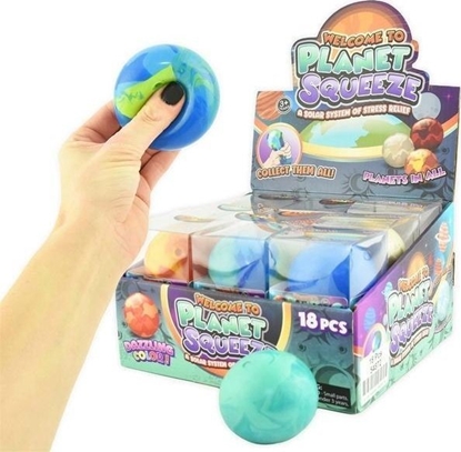 Изображение Sensoryczny gniotek planety 6cm MIX