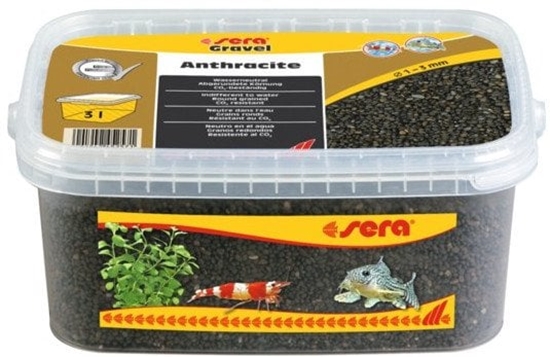Picture of Sera wirek do akwarium Gravel Anthracite O 1 - 3 mm 3 l, antracyt