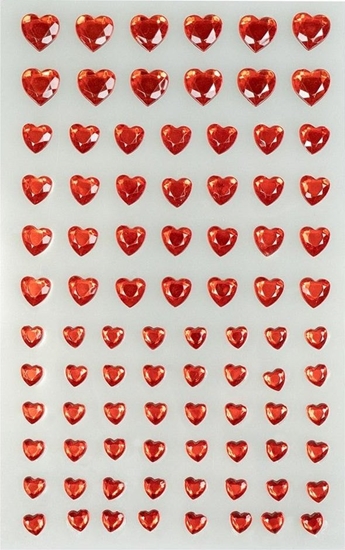 Picture of Serduszka krysztaki samoprzylepne 84szt