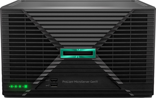 Picture of Serwer HP HPE PL MicroServer Gen11 G7400 (3.7/2C) 16G VROC 4LFF/4SFF NHP 2xPCIe 4x1G iLo6 1x180W NBD111
