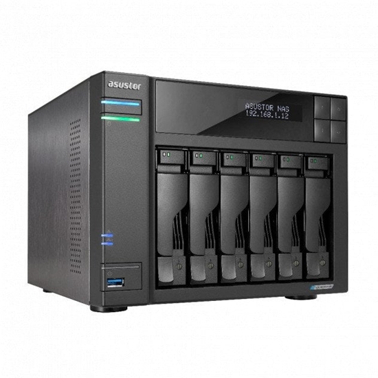 Picture of Serwer plików Asustor LOCKERSTOR 6 AS6706T 6-bay, Intel Celeron N5105 Czterordzeniowy 2.0GHz, 8GB RAM DDR4. 4x M.2 PCIe (NVMe), 2x 2.5 GbE. 2x USB 3.2. HDMI 2.0b, 1x PCIe 2 + 2x 4TB HDWG440UZSVA