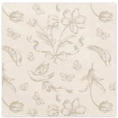 Attēls no Serwetki Kwiaty 33x33cm 12szt