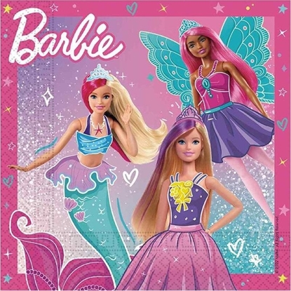 Attēls no Serwetki papierowe Barbie Fantasy 33x33cm 20szt