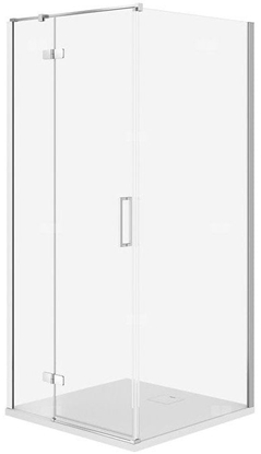 Attēls no SET C524 KABINA CITY LEWA CHROM 90X90X195+TAKO SLIM BIAY WIR