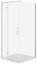 Attēls no SET C524 KABINA CITY LEWA CHROM 90X90X195+TAKO SLIM BIAY WIR