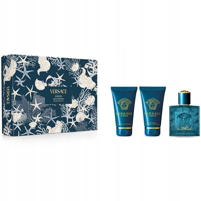 Изображение SET VERSACE Eros Pour Homme EDT spray 50ml + SHOWER GEL 50ml + AS Balm 50ml