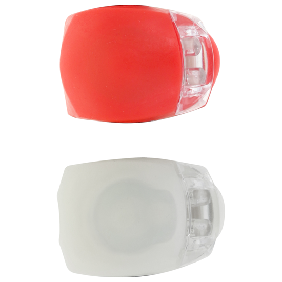 Picture of Setty bike lamps silicone set front white + rear r