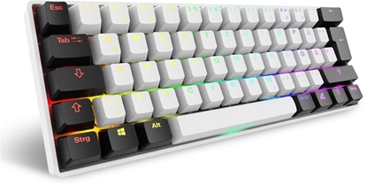 Attēls no Sharkoon Gaming Tastatur Skiller SGK50S4 Gen2 weiß-gelb RGB