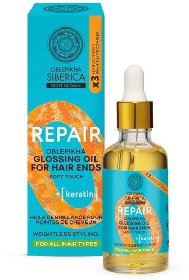 Picture of SIBERICA PROFESSIONAL_Oblepikha Repair Glossing Oil olejek nabyszczajcy do kocówek wosów 50ml