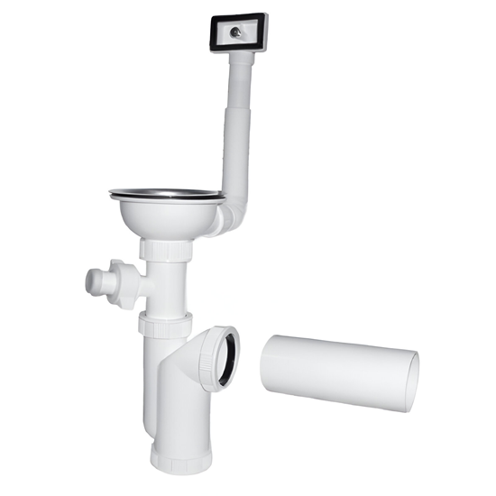 Изображение Sifons virtuves izlietnei 115 1|2X50mm ar izplūdi,