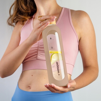 Attēls no Silikonowa nakadka dla WE260 1000ml Wessper B1 Borosilicate Dark Beige  (SS-DBG-WES260-NEW)