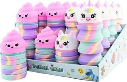 Picture of Silikonowy rozkadany piórnik Jednoroec MIX