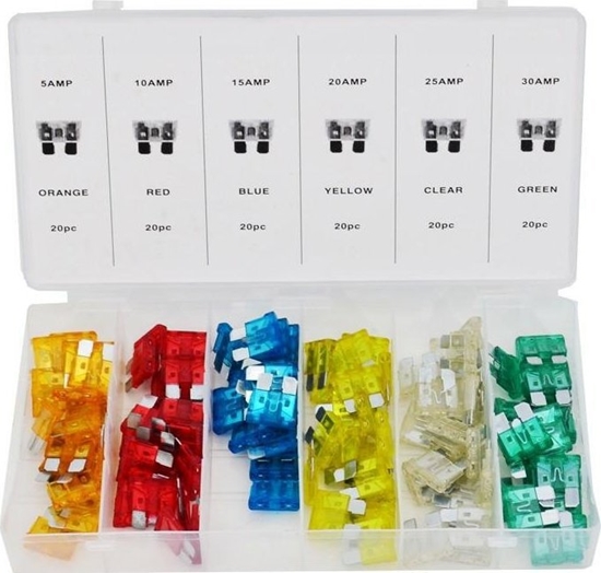 Изображение Silver BEZPIECZNIKI 5-30A 120szt. /SILVER