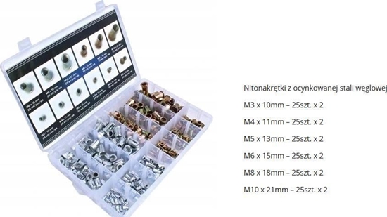 Изображение Silver NITONAKRTKI M3-M10 300szt./SILVER