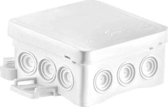 Picture of Simet Puszka nacienna 85x40x85mm z dawnic zintegrowan samozatrzaskowa seria FASTBOX&ampHOOK biaa IP54 NS6 35346106