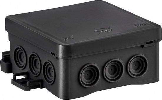 Picture of Simet Puszka nacienna 85x40x85mm z dawnic zintegrowan samozatrzaskowa seria FASTBOX&ampHOOK czarna IP54 NS6 35346107