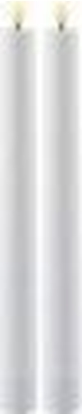 Picture of Sirius Sirius Sille Rechargeable DinnerCandle 2 pcs Set, Ø2,2xH25cm, white