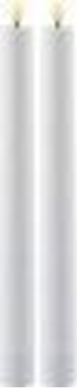 Picture of Sirius Sirius Sille Rechargeable DinnerCandle 2 pcs Set, Ø2,2xH25cm, white