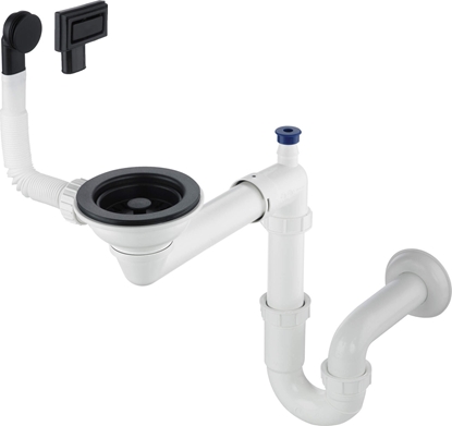 Attēls no Syfon Deante Syfon do zlewozmywaka granitowego 1-komorowego - Space-Saver (ZXY N949)