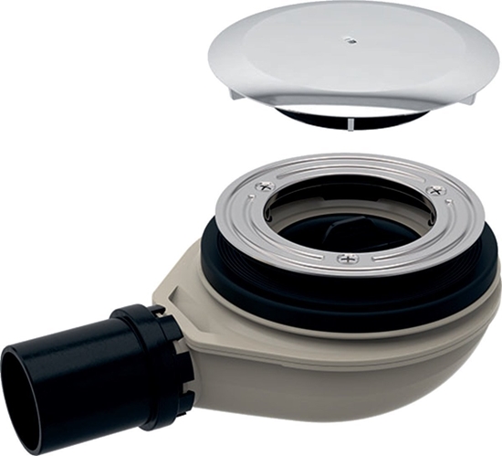 Изображение Syfon Geberit Zestaw odpywowy do brodzików d90 PE z pokryw odpywu 150.583.21.1