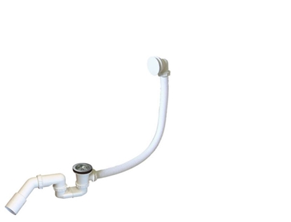 Picture of Syfon Rawiplast Zestaw odpywowo-przelewowy z sitkiem i korkiem gumowym metal  (A309M50)