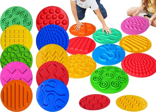 Picture of Sylikonowe Dyski Plansze Sensoryczne Kolorowe 10cm