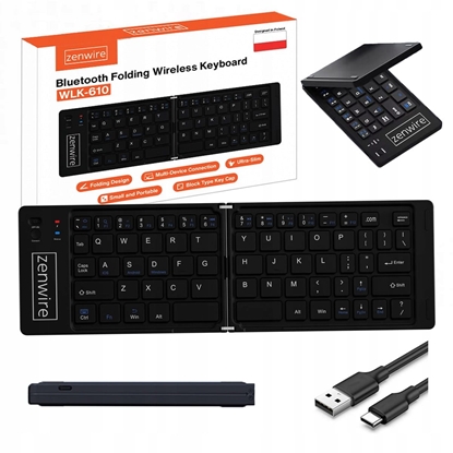 Picture of Skadana Mini Klawiatura Bezprzewodowa Bluetooth do Tabletu Telefonu USB-C