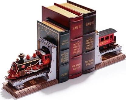 Изображение Skadany drewniany Model Book Nook Pocig Stulecia