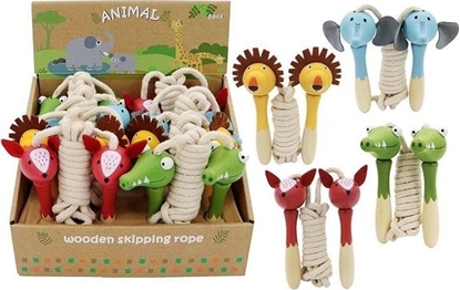 Изображение Skakanka drewniana - zwierztka mix