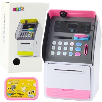 Picture of Skarbonka Bankomat Sejf róowy