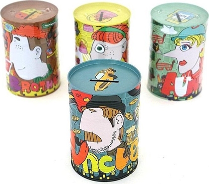 Изображение Skarbonka metalowa 12x8cm MIX