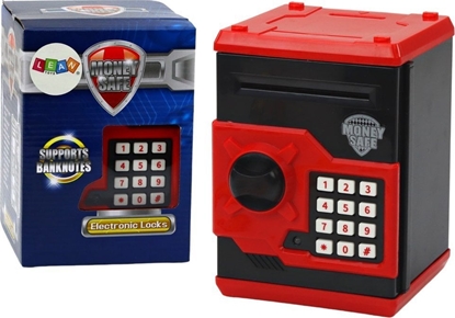 Изображение Skarbonka Sejf Elektroniczny Na Banknoty Monety Nauka Oszczdzania LEAN Toys