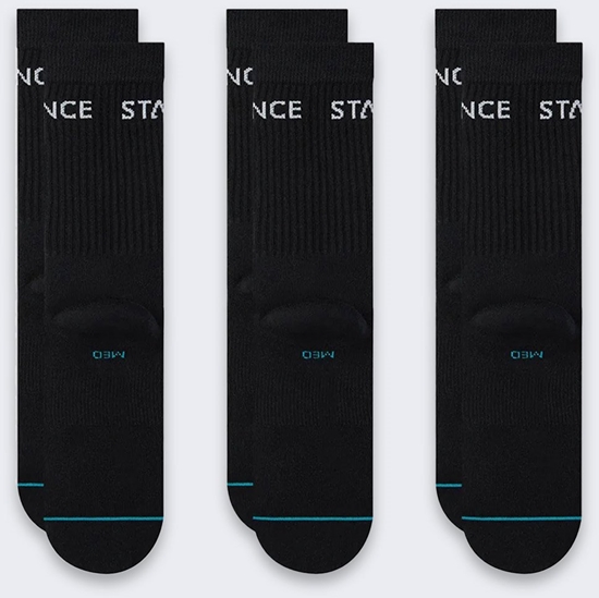 Picture of Skarpety Stance Origin Crew 3 pary BLACK