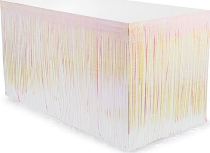 Изображение Skirting foliowy z frdzlami opalizujcy 300x80cm