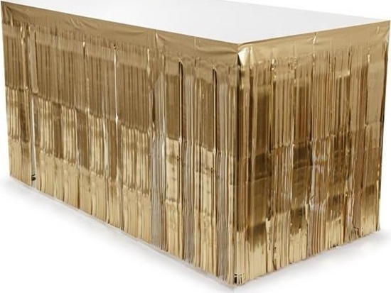 Изображение Skirting foliowy z frdzlami zoty 300x80cm