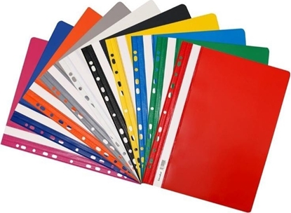 Attēls no Skoroszyt twardy zawieszany PVC mix (10szt)