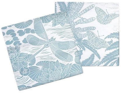 Picture of Skrzynkazdrewna Kate Heiss Podkadki pod kubek niebieskie 2szt